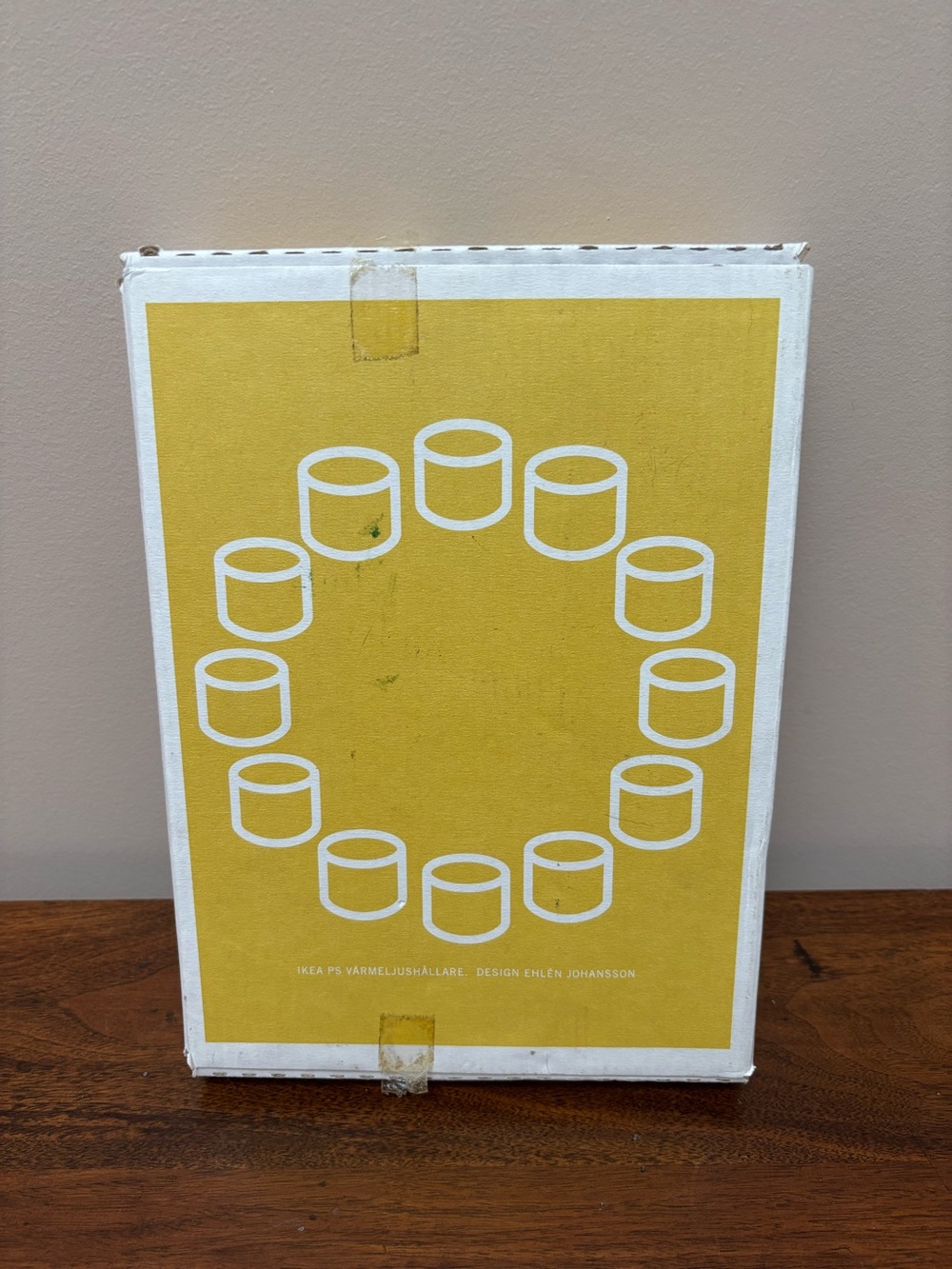Vintage Ikea PS White Ceramic Tealight Holders.